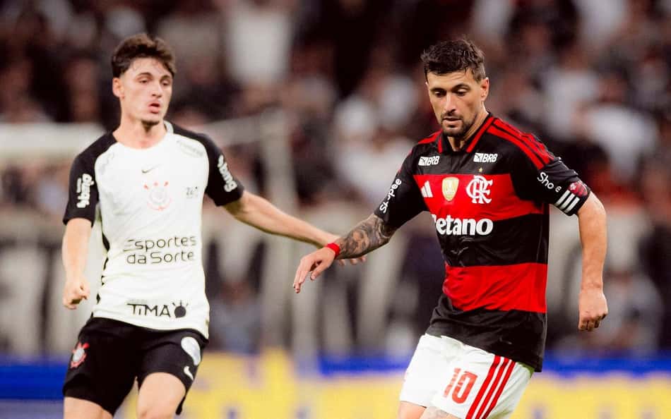 Confronto do primeiro turno aconteceu na Neo Química Arena em 22 de março (Foto: Adriano Fontes/Flamengo)