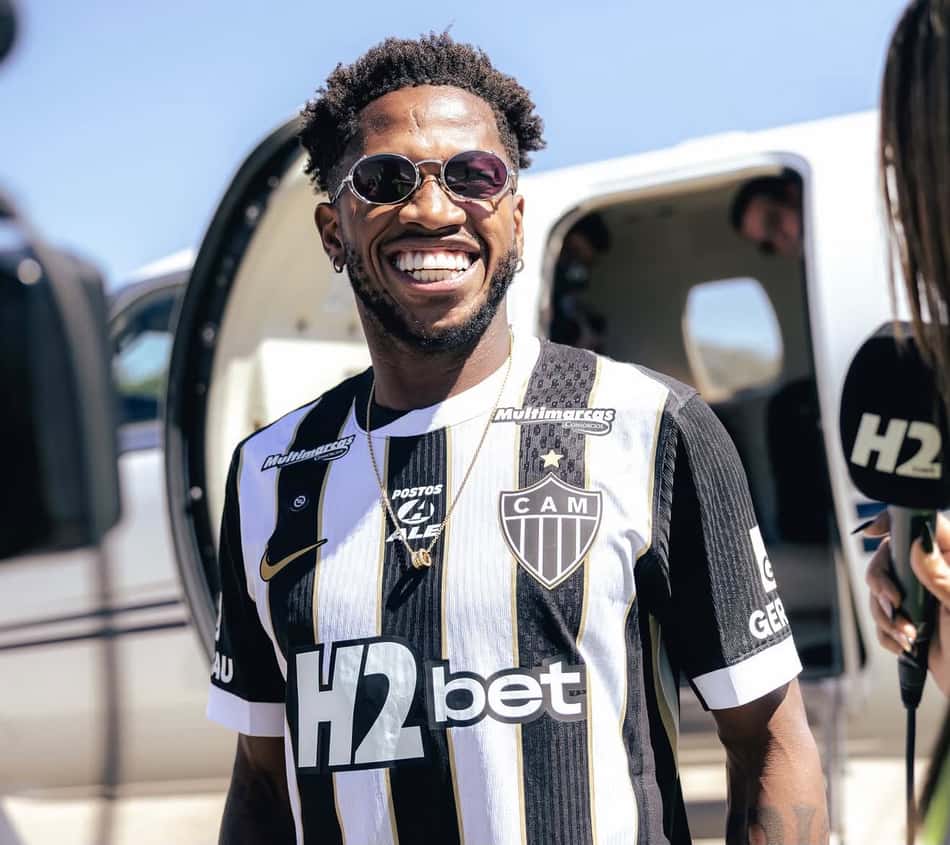 Fred chegada ao Atlético (Foto: reprodução Fred)