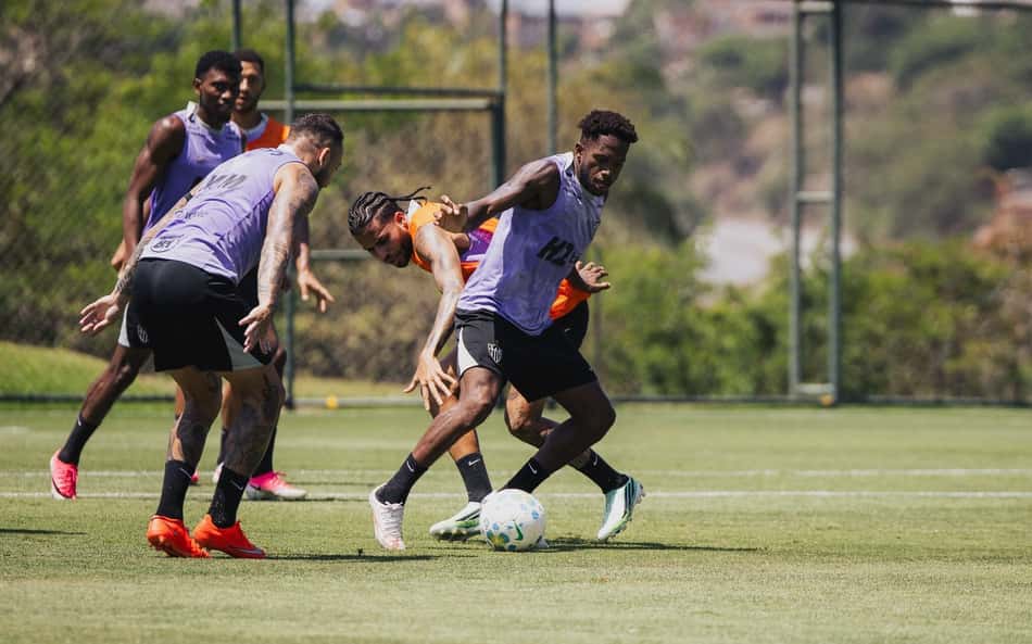 Fred em treino (Foto: Pedro Souza / Atlético)
