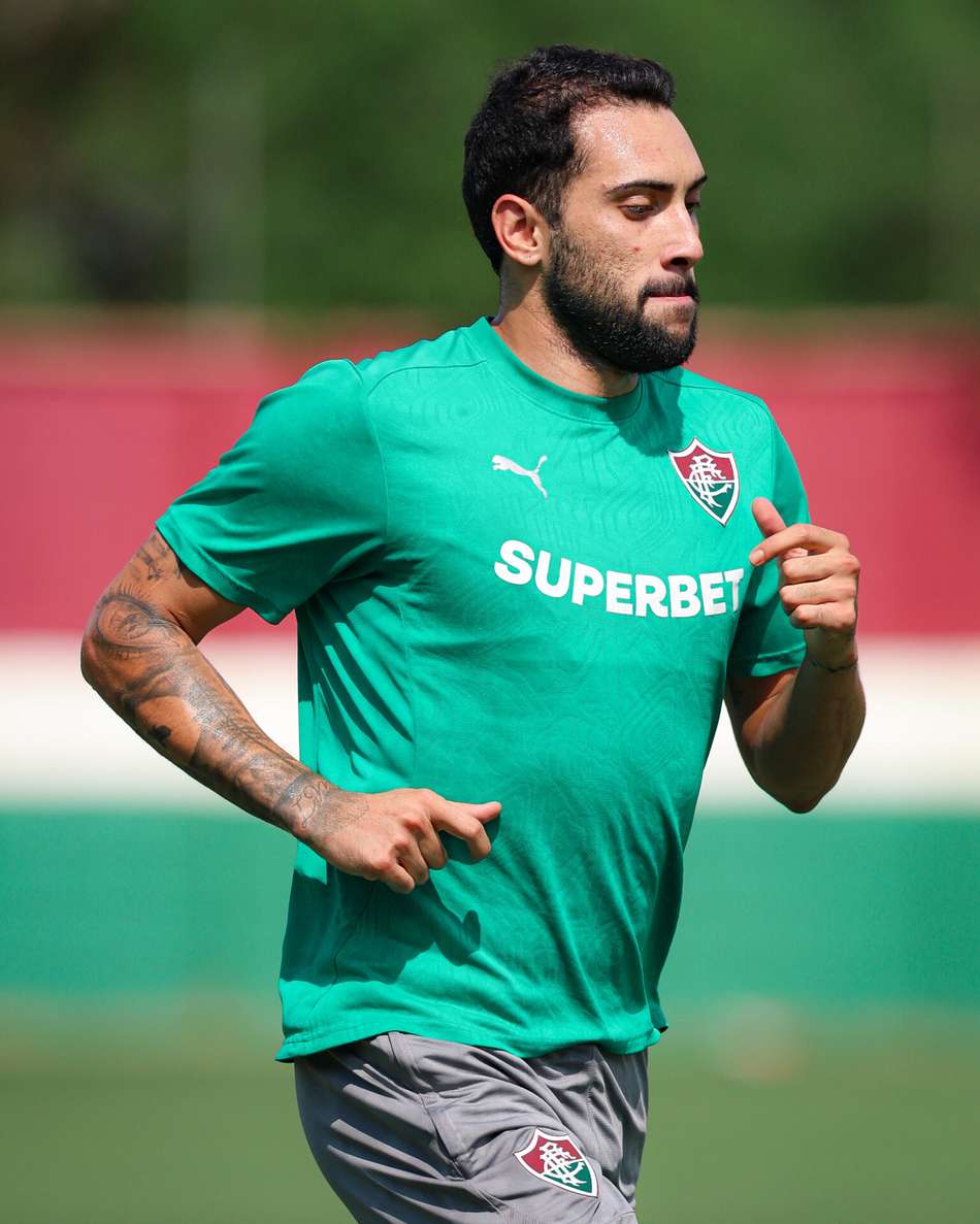 Freytes em treino do Fluminense