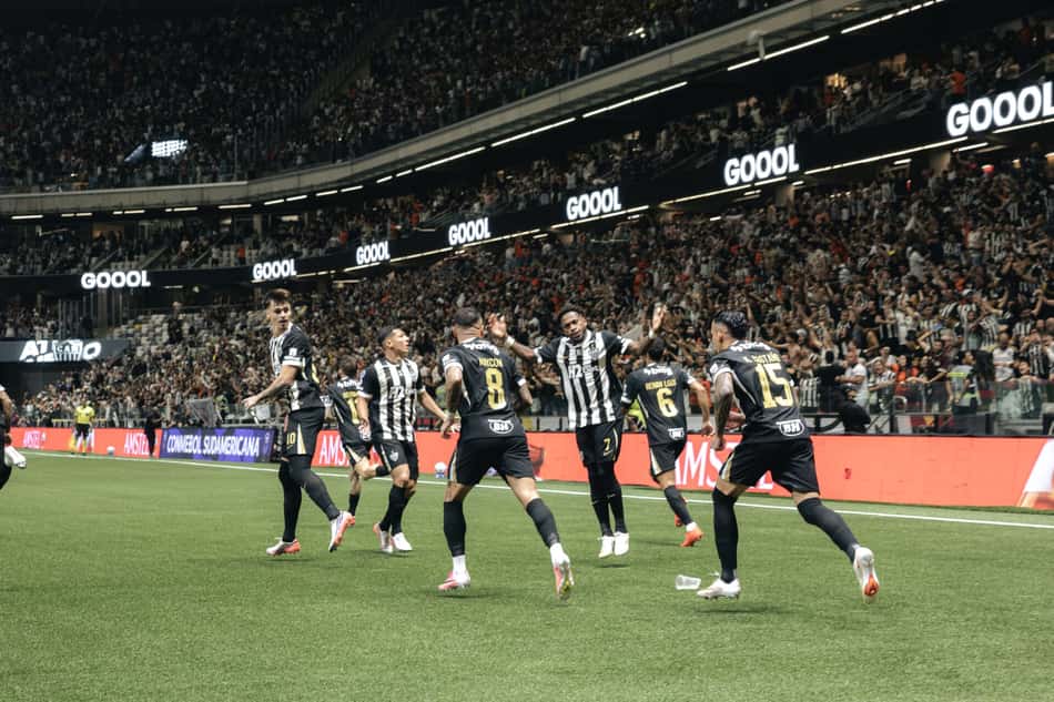 Jogadores do Atlético-MG comemorando