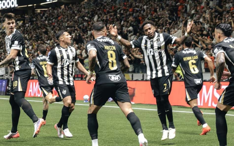 Jogadores do Atlético-MG comemorando