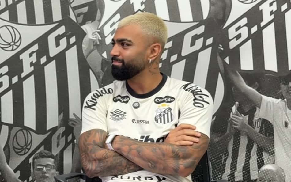 Gabigol, atacante do Flamengo, durante entrevista ao 'Fui Clear'