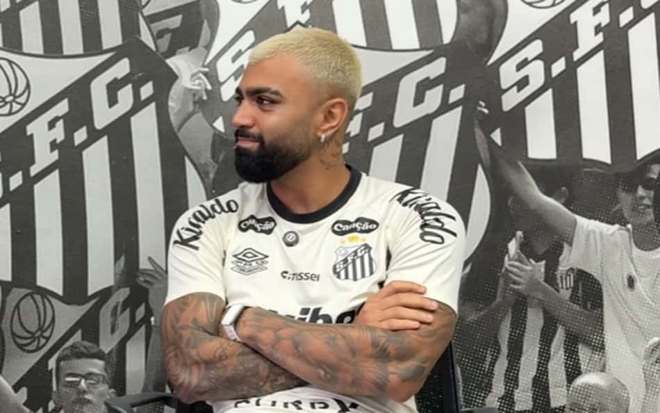 Gabigol, atacante do Flamengo, durante entrevista ao 'Fui Clear'