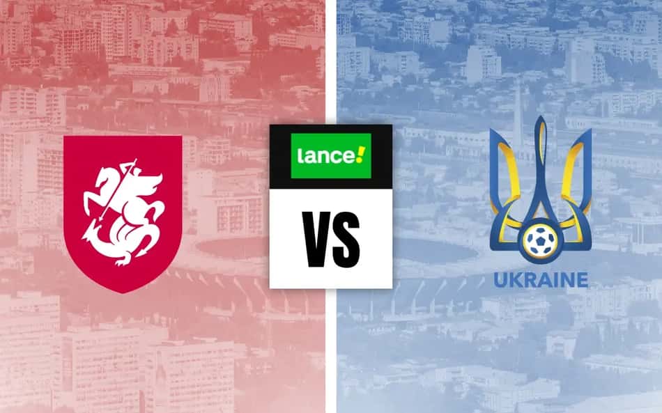 Escudos das seleções da Geórgia x Ucrânia para Palpites de Futebol