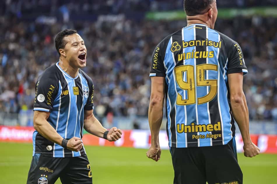Partida entre o Grêmio e o Internacional, jogo de volta das quartas de final da Copa do Brasil de 2026, realizada na Arena do Gremio, em Porto Alegre, nesta quinta-feira, 3 de setembro de 2026. (Foto: Leonardo Mayer/Ag. F8/Folhapress)
