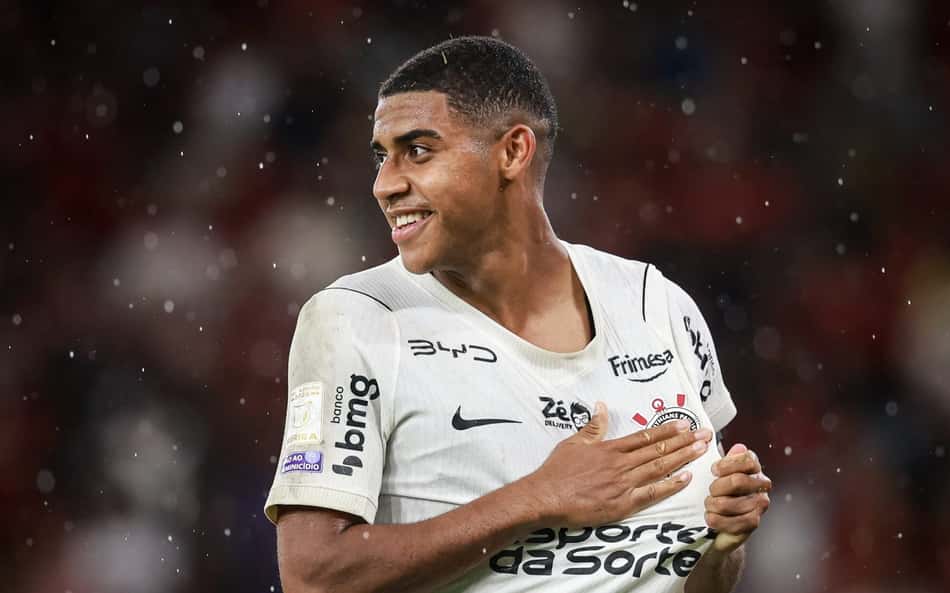 Gui Negão comemora gol pelo Corinthians