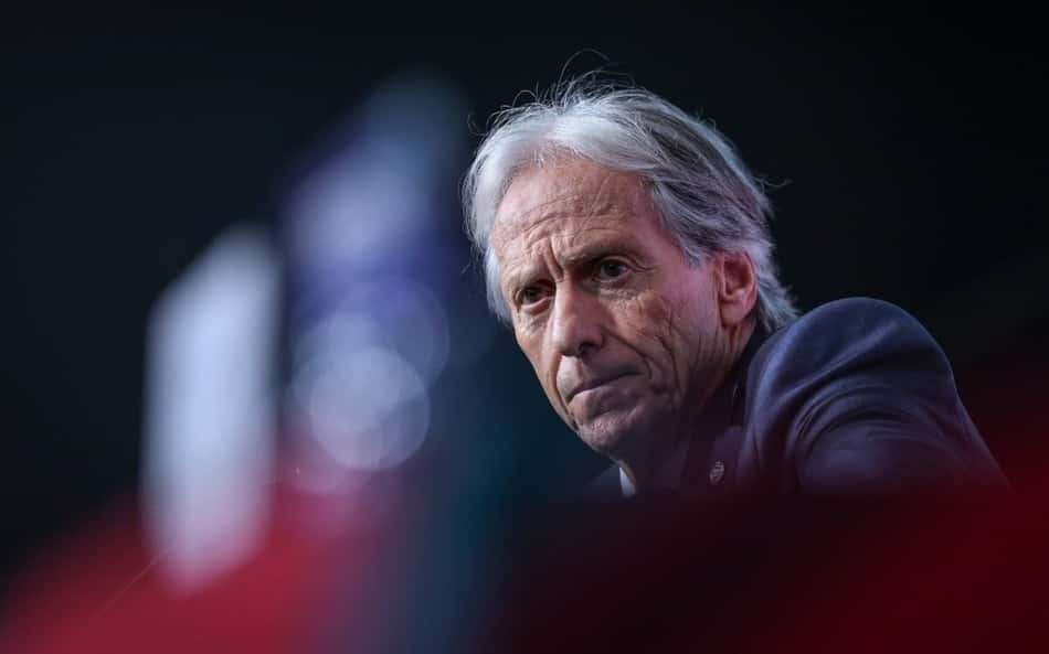 Jorge Jesus durante coletiva de Portugal