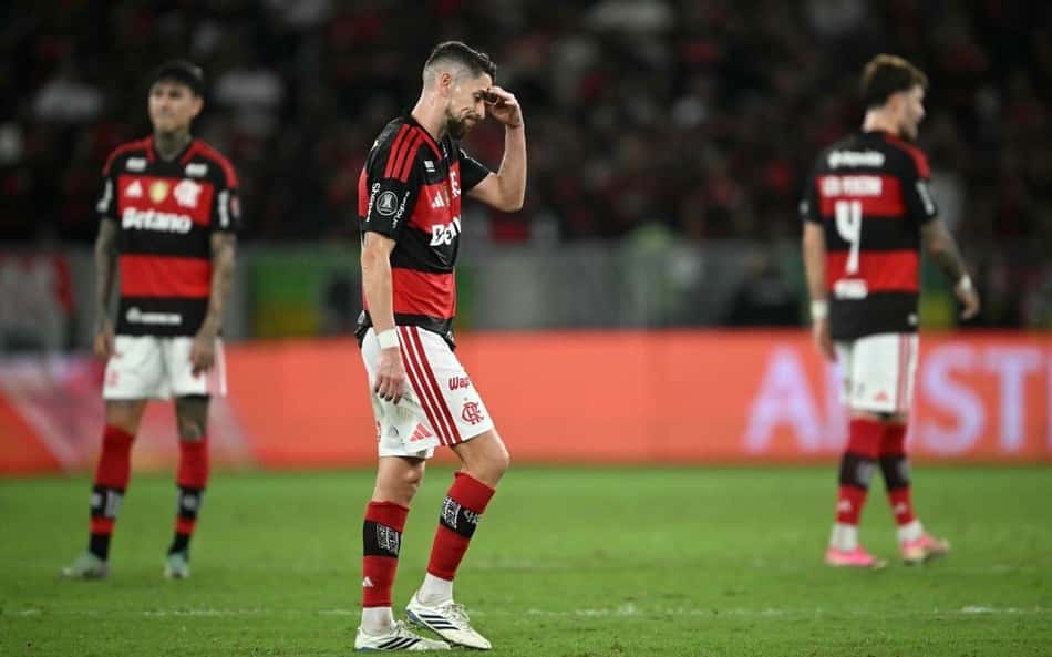 Jorginho é expulso em Flamengo x Del Valle, pela Libertadores
