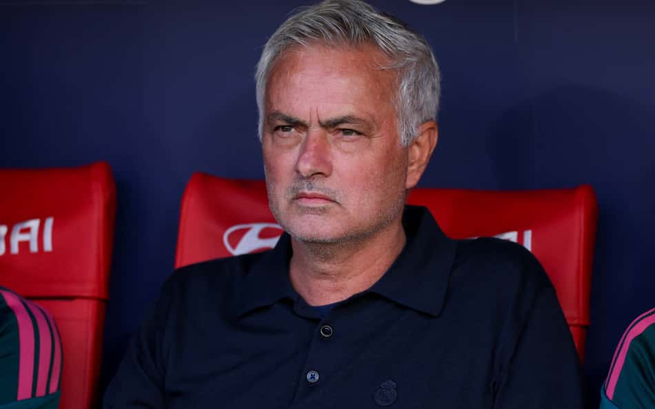 José Mourinho durante jogo do Real Madrid