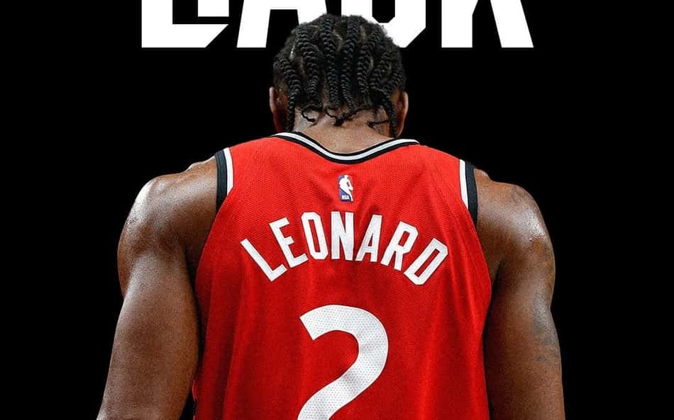 Kawhi Leonard está de volta ao Toronto Raptors (Foto: Reprodução/X/Raptors)