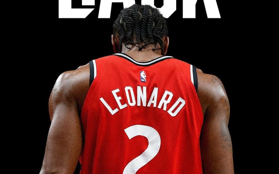 Kawhi Leonard está de volta ao Toronto Raptors (Foto: Reprodução/X/Raptors)