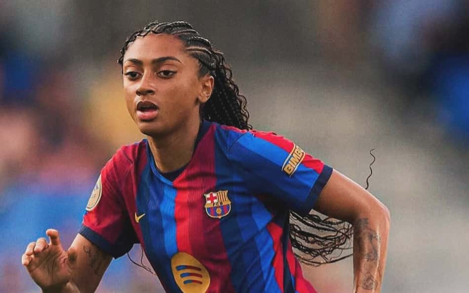 Kerolin em ação pelo Barcelona