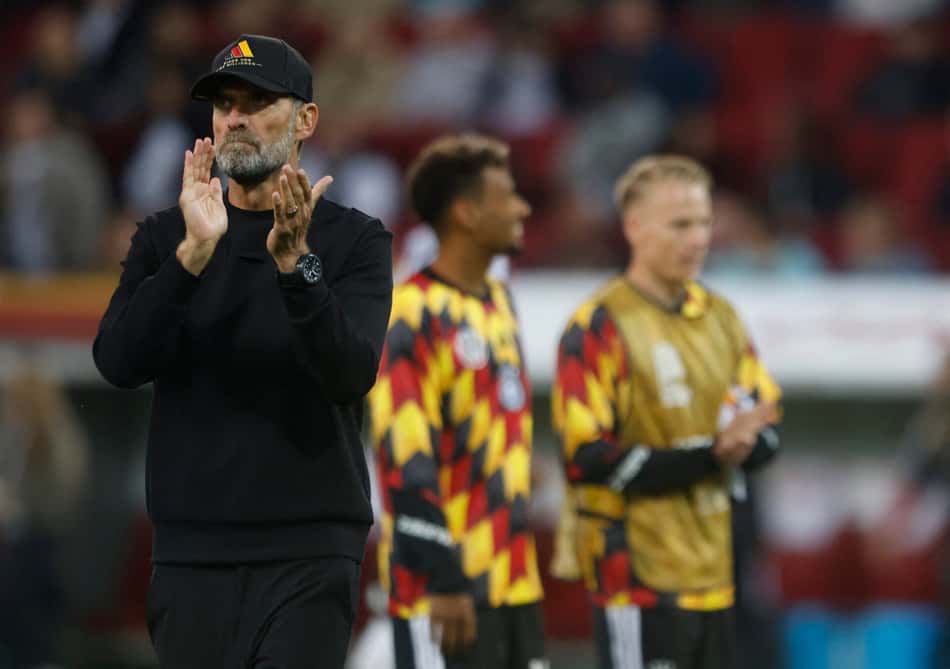 Jürgen Klopp reage após jogo da Alemanha contra a Grécia pela Liga das Nações. (Foto: Michaela Stache/AFP)
