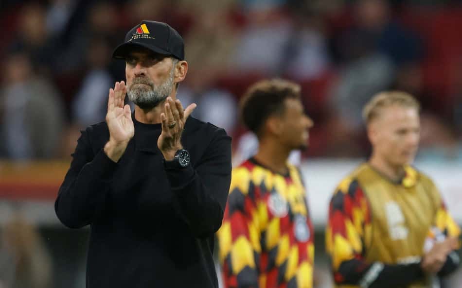Jürgen Klopp reage após jogo da Alemanha contra a Grécia pela Liga das Nações. (Foto: Michaela Stache/AFP)
