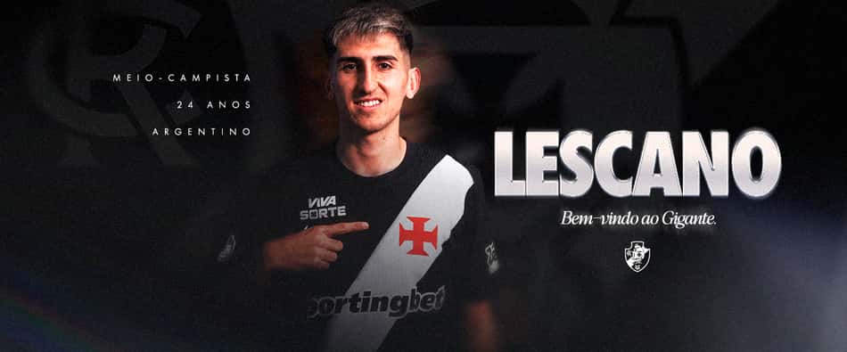 Lescano é anunciado pelo Vasco