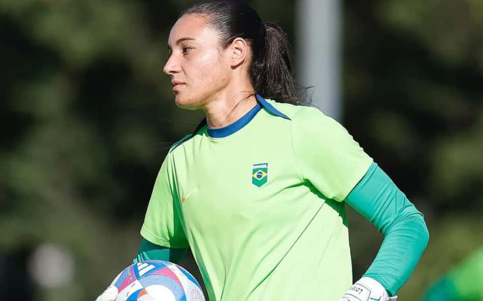 Lorena, goleira do Brasil destaque na Seleção. Foto: Rafael Ribeiro / CBF