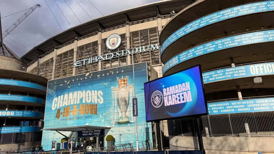 Estádio do Manchester City, Etihad Stadium.