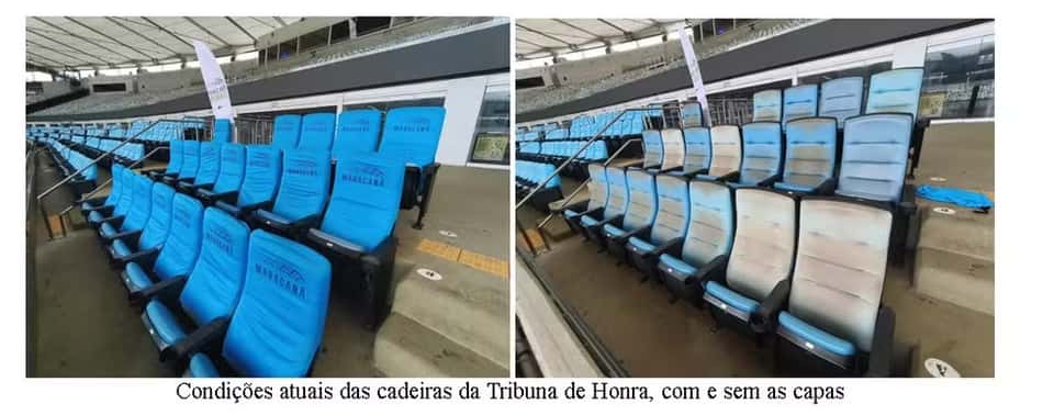 Ofício de setembro trata de manutenção da Tribuna de Honra do Maracanã — Foto: Reprodução