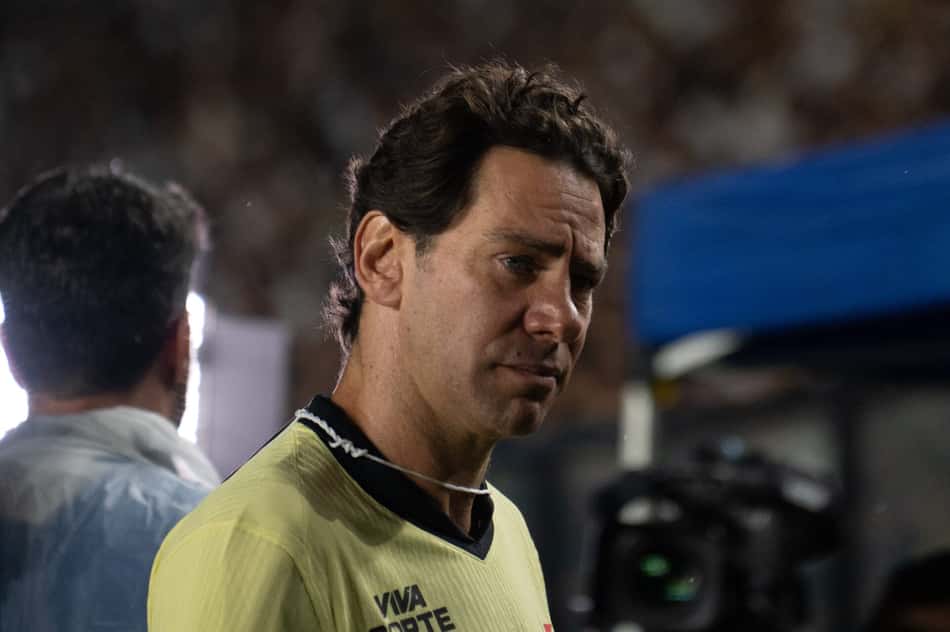 Marcos Lamacchia em São Januário durante Vasco x Cruzeiro