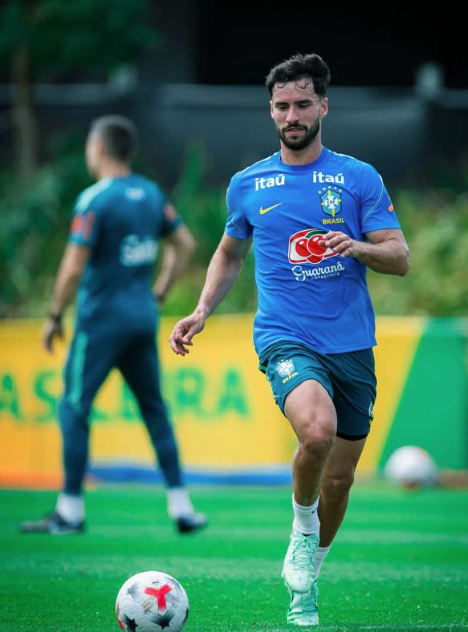 Martinelli, do Fluminense, durante treino da Seleção Brasileira