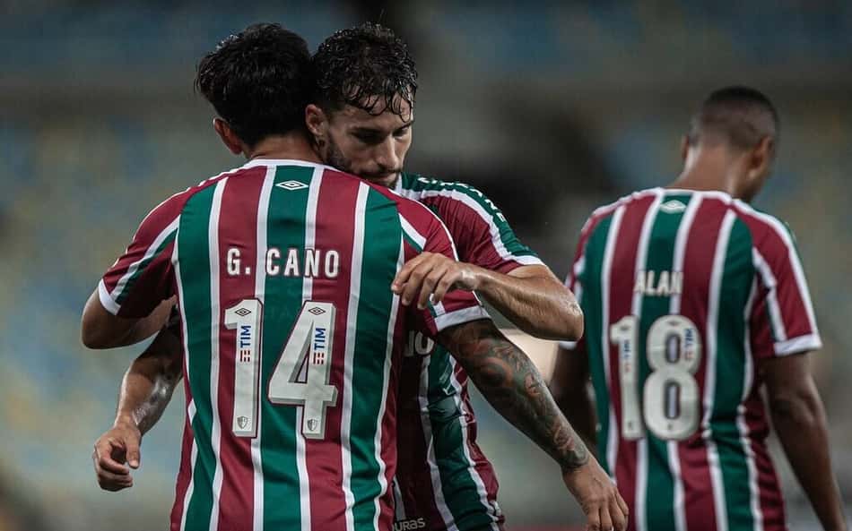 Martinelli e Cano atuando pelo Fluminense (Foto: Marcelo Gonçalves - FFC)