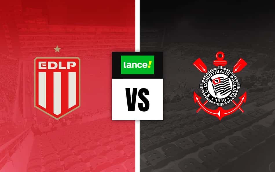 Escudos de Estudiantes e Corinthians para Palpites na Copa Libertadores