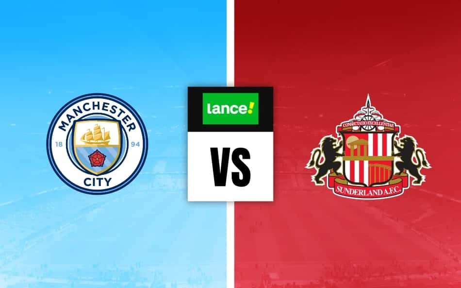 Escudos de Manchester City e Sunderland para Palpites na Premier League