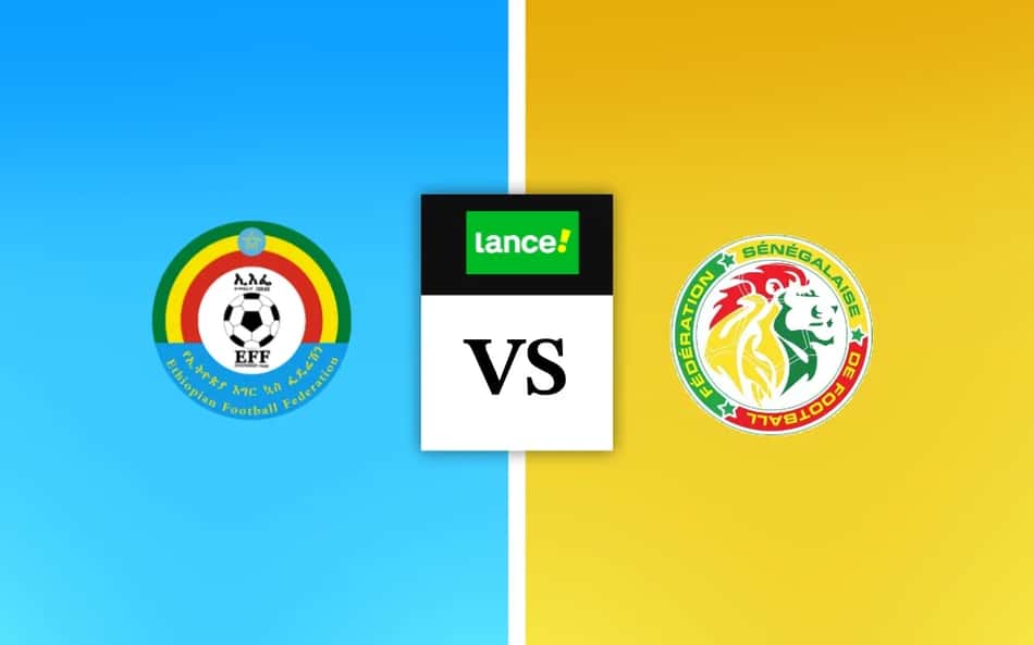Escudos das seleções de Etiópia e Senegal em palpites de futebol