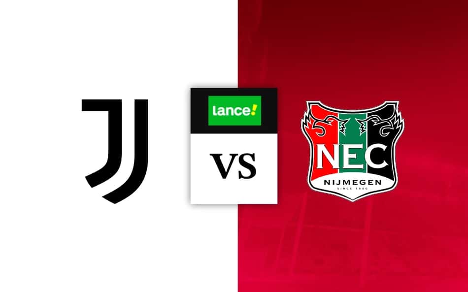 Escudos de Juventus e NEC em palpites de futebol