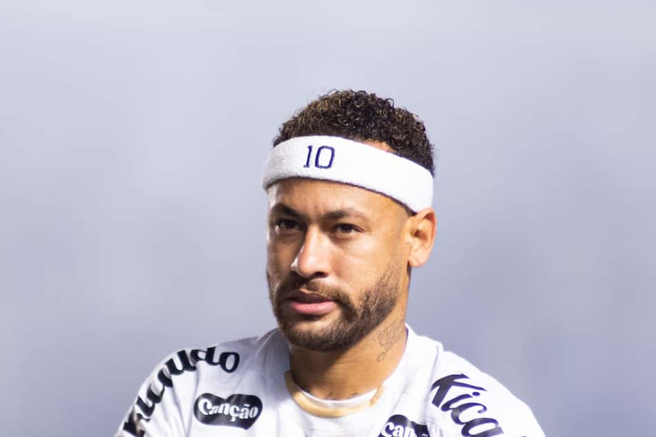 Atacante Neymar durante a partida entre Santos e Palmeiras na Vila Belmiro (Foto: Raul Baretta/ Santos FC)