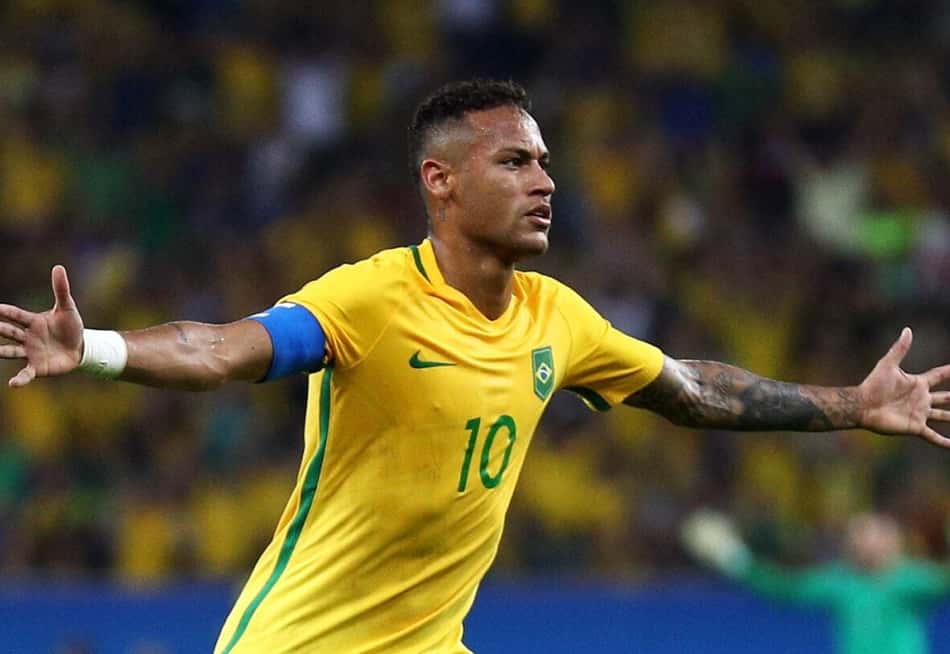 Neymar foi o principal nome da Seleção nas Olimpiadas do Rio, em 2016, no primeiro ouro do Brasil (Foto: Reprodução / Olympics)