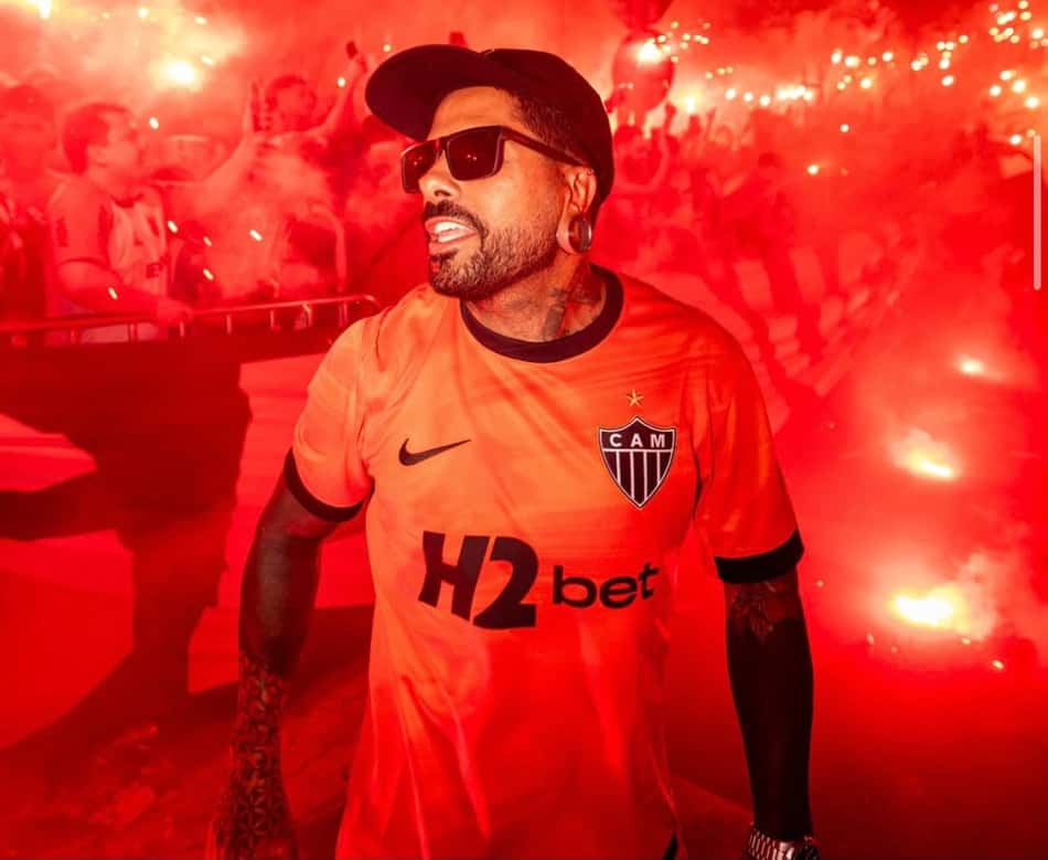 Nova camisa do Galo laranja (reprodução Atlético)