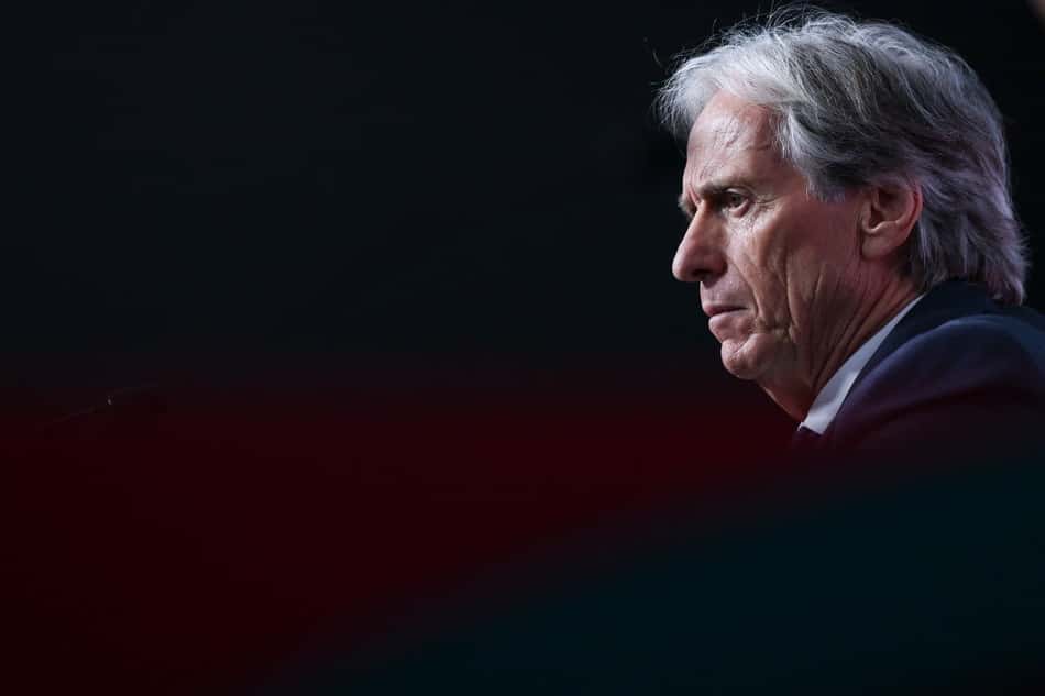 O técnico Jorge Jesus em coletiva antes da estreia pela seleção de Portugal