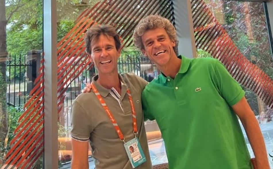 Os irmãos Rafael e Guga Kuerten