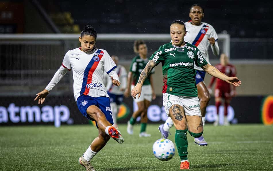 Palmeiras e Bahia se enfrentaram pelo jogo de volta das quartas do Campeonato Brasileiro Feminino