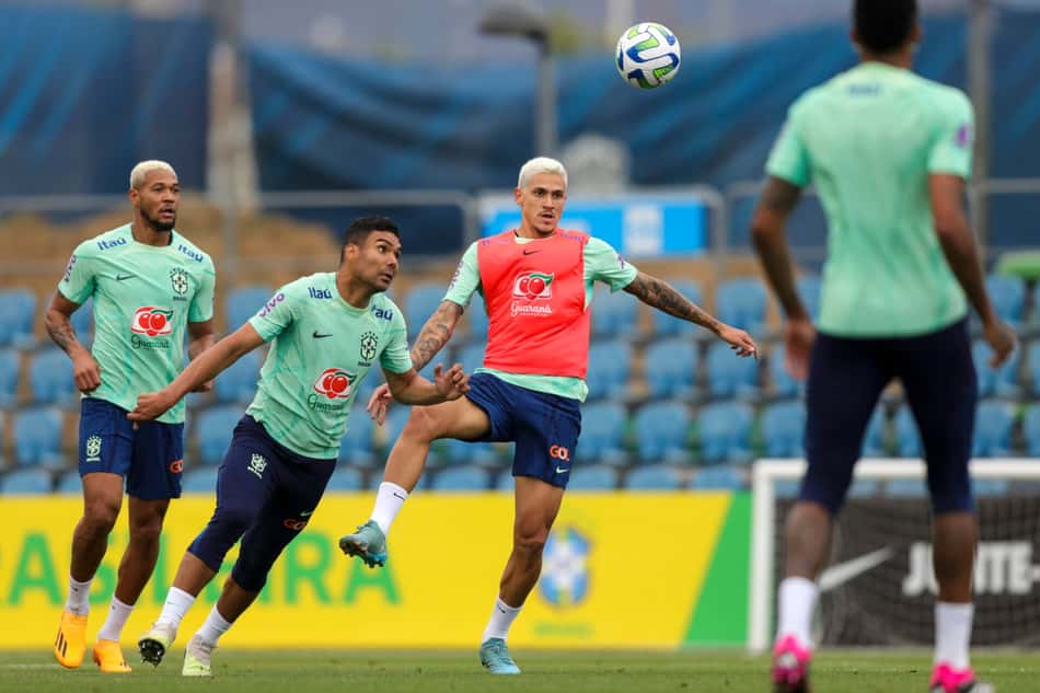Pedro, do Flamengo, durante a Copa do Mundo de 2022