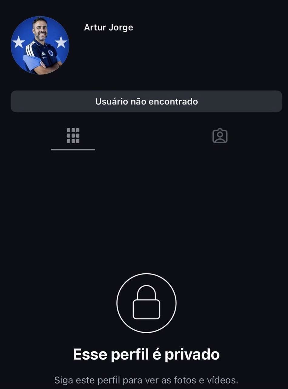 Perfil de Artur Jorge temporariamente desativado