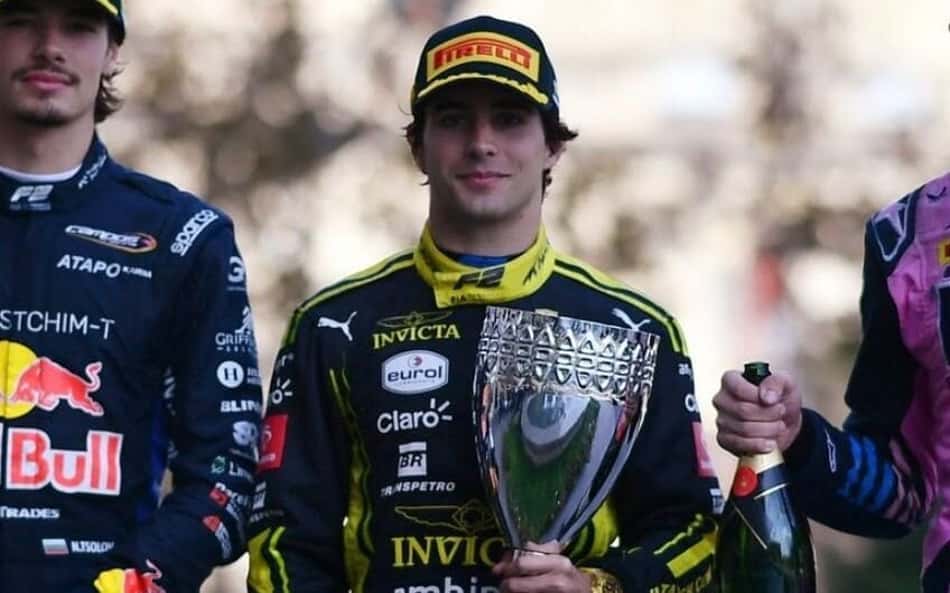 Brasileiro na mira da F1 em 2027 vence e lidera a F2