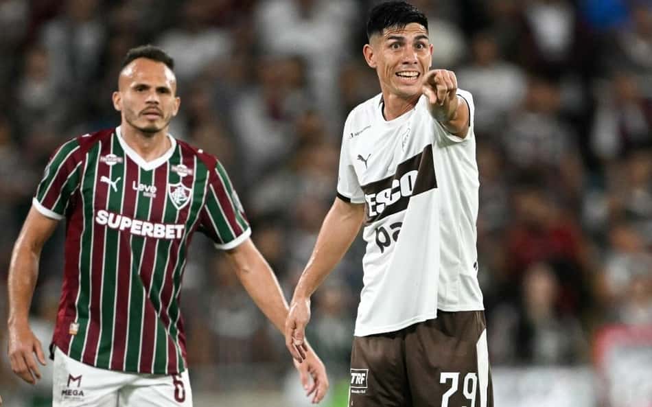 Renê durante Platense e Fluminense, pela Libertadores