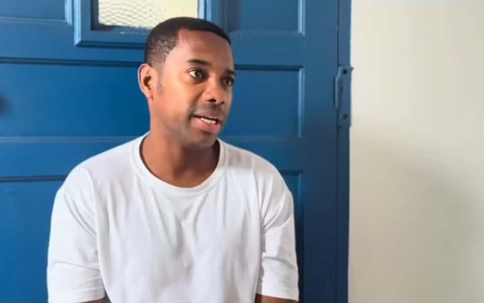 Robinho se pronunciou sobre prisão (Foto: Reprodução/Conselho da Comunidade de Taubaté)
