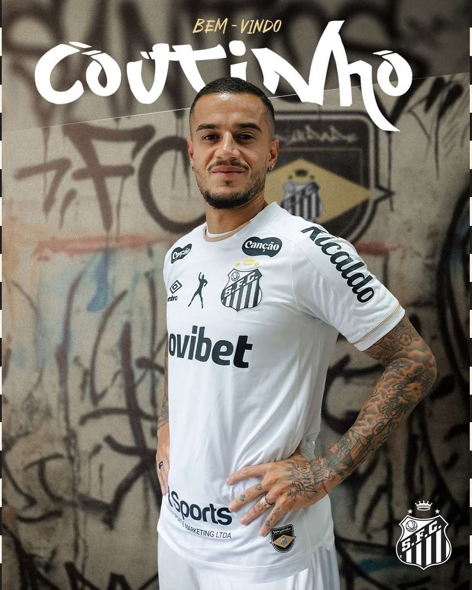 Coutinho novo reforço do Santos.