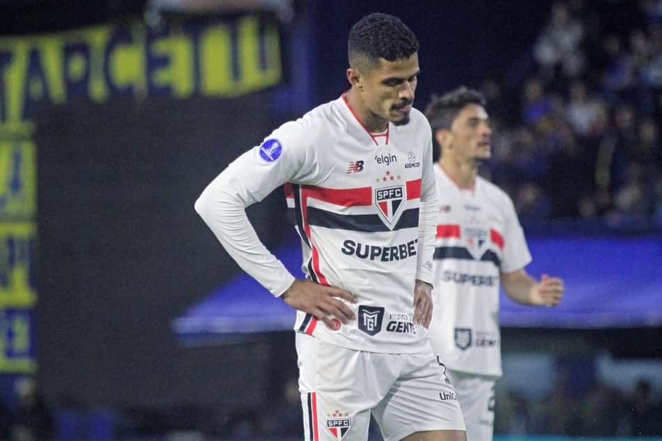 Boca Juniors apenas pelo empate contra o São Paulo no Morumbis (Foto: Pool Pelaez Burga/DiaEsportivo/Folhapress)