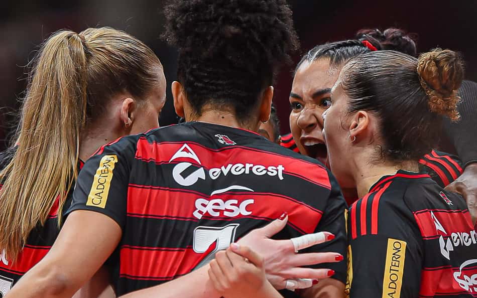 Sesc RJ Flamengo x Praia Clube pela semifinal da Superliga Feminina 25/26 (Foto: Paula Reis/CRF)