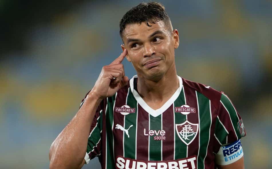 Thiago Silva em jogo do Fluminense