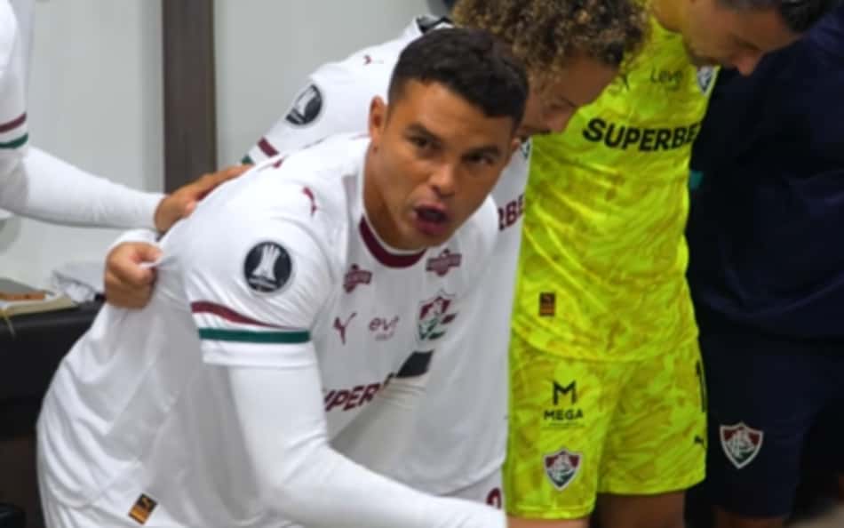 Thiago Silva antes de Platense x Fluminense