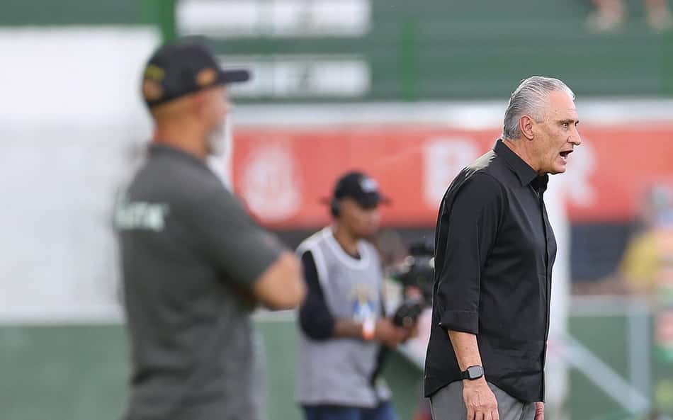 Tite no comando do Botafogo contra o Mirassol