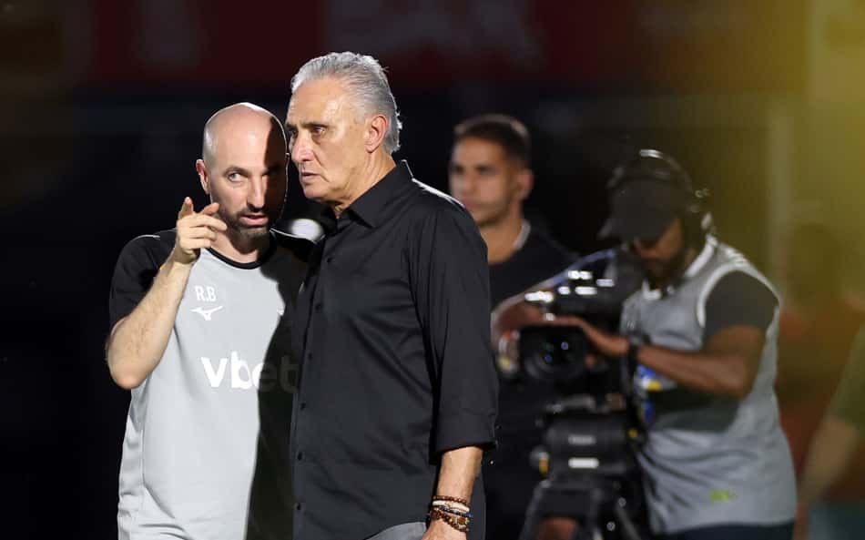 Tite e Bellão em Mirassol x Botafogo