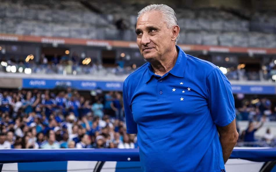Tite durante partida do Cruzeiro