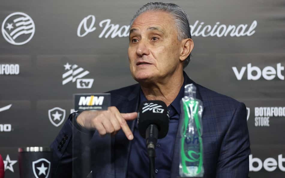 Tite em apresentação no Botafogo